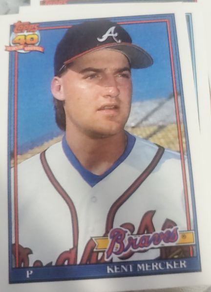 1991 Topps #772 Kent Mercker — front