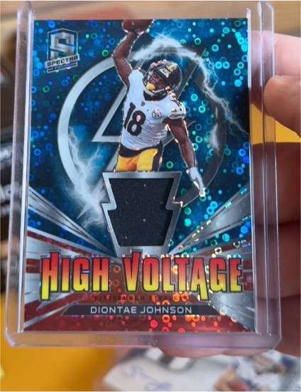 2021 Panini Spectra #HV-DJ Diontae Johnson High Voltage — front
