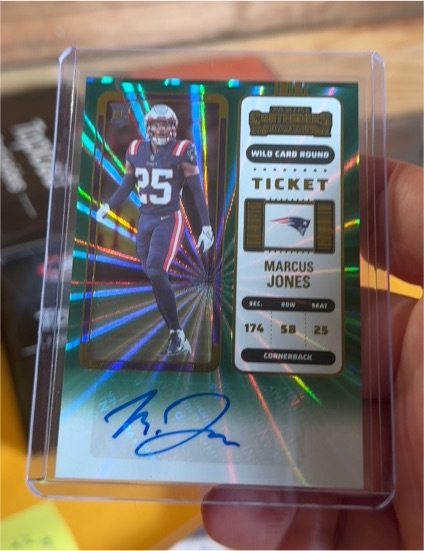 2022 Panini Contenders #190 Marcus Jones — front