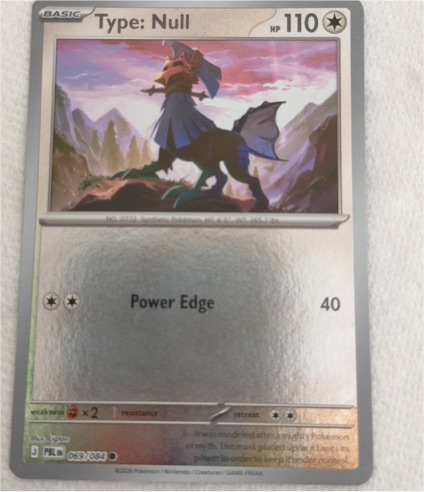 2026 Pokémon #069 Type: Null — front