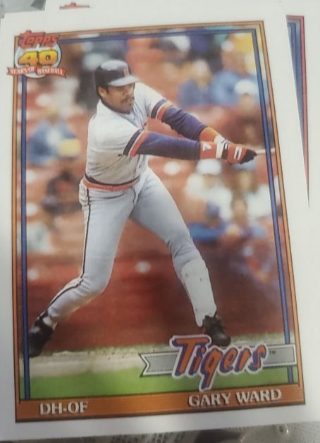 1991 Topps #556 Gary Ward — front