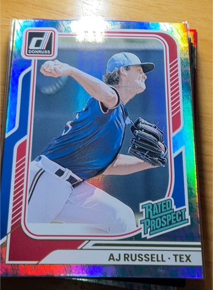 2026 Donruss #106 AJ Russell Rated Prospect — front