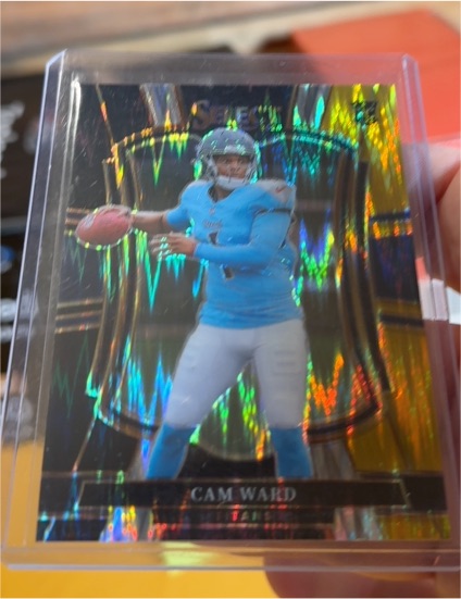 2025 Panini Select #26 Cam Ward Tennessee Titans — front