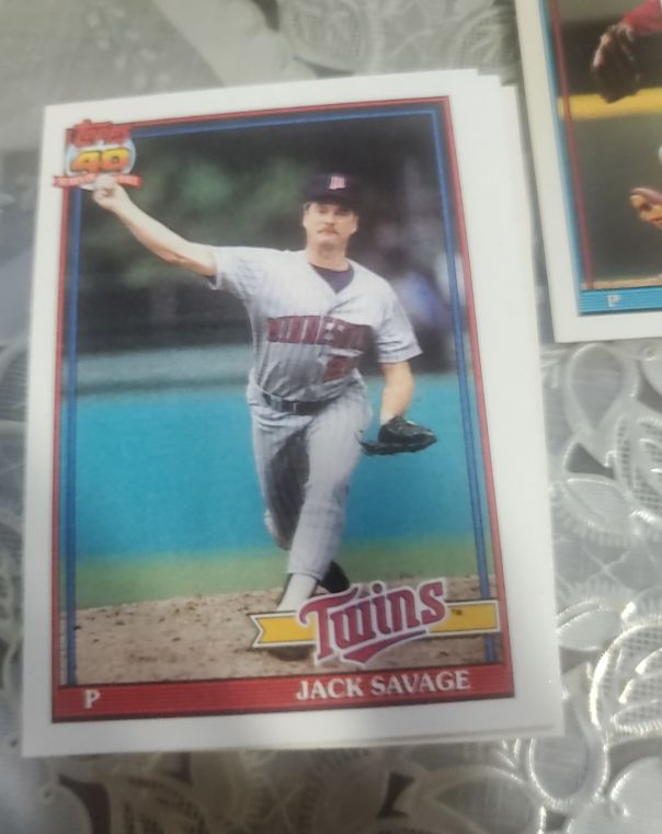 1991 Topps #357 Jack Savage — front