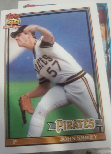 1991 Topps #143 John Smiley Pittsburgh Pirates — front