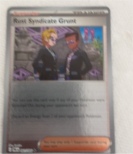 2023 Pokemon TCG Pitch Black #081 Rust Syndicate Grunt — front