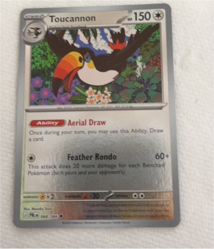 2026 Pokemon ME05: Pitch Black #068/084 Toucannon — front
