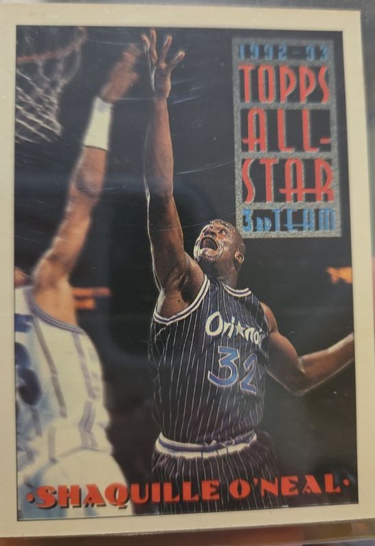 1992-93 Topps All-Star 3rd Team #134 Shaquille O'Neal — front
