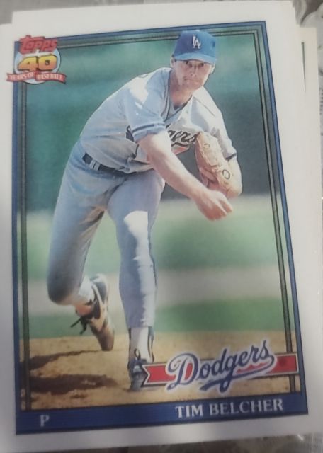 1991 Topps #25 Tim Belcher — front
