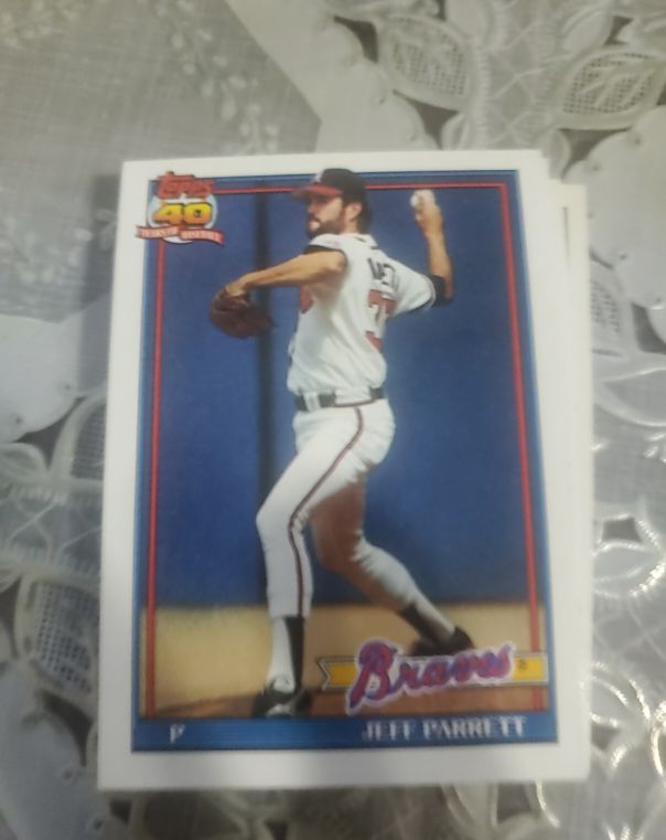 1991 Topps #56 Jeff Parrett — front
