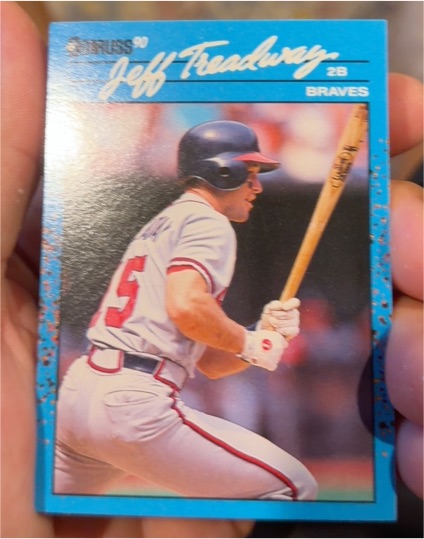 1990 Donruss #50 Jeff Treadway — front
