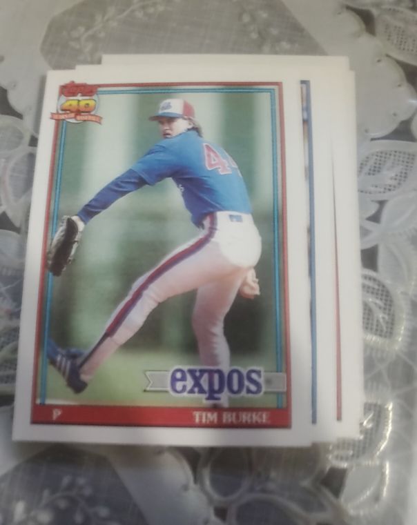 1991 Topps #715 Tim Burke — front