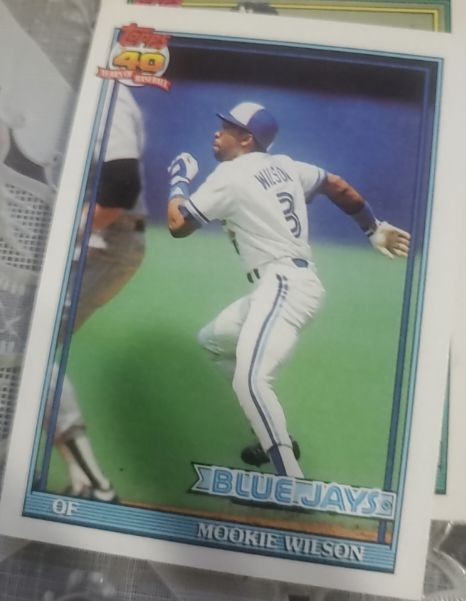1991 Topps #727 Mookie Wilson — front