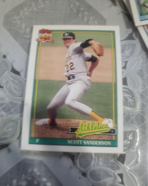1991 Topps #728 Scott Sanderson — front
