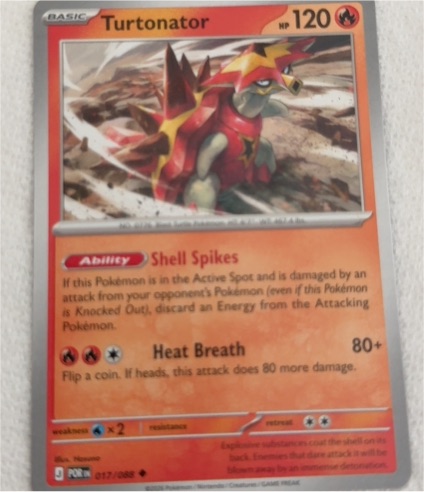 2016 Pokémon TCG Perfect Order #017 Turtonator — front