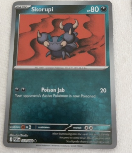 2024 Pokémon ME03: Perfect Order #051 Skorupi — front