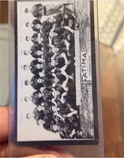 1913 T200 Fatima #T200 Cincinnati Nationals Team Card — front