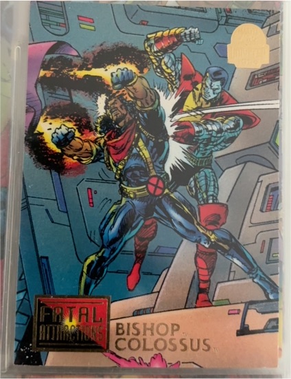 1994 Fleer Marvel Universe Series V Fatal Attractions #15 Bishop Colossus — front
