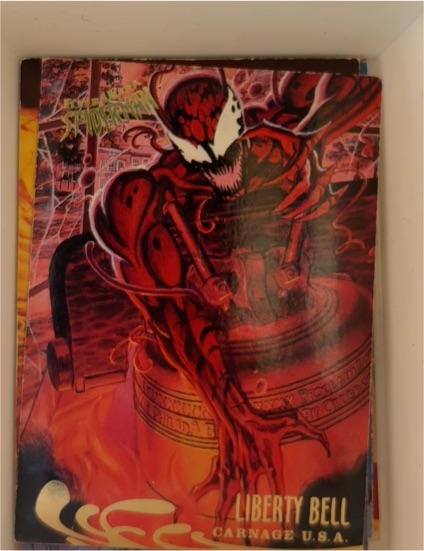 1995 Fleer Ultra Spider-Man #136 Liberty Bell Carnage — front