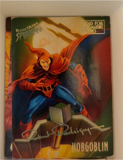 1995 Fleer Ultra Marvel Spider-Man Gold Foil Signature Series #27 Hobgoblin — front