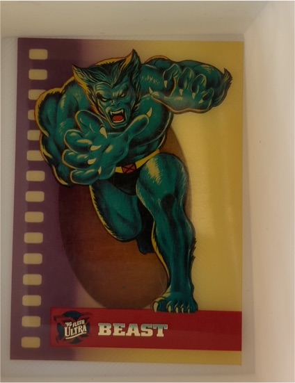 1995 Fleer Ultra Marvel X-Men Suspended Animation #1 Beast — front