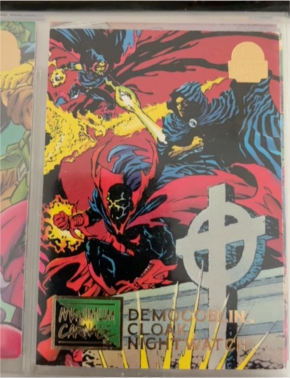 1994 Fleer Marvel Universe #21 Demogoblin, Cloak & Nightwatch — front