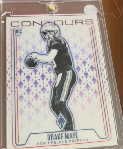 2024 Panini Phoenix Contours #CON-DME Drake Maye — front