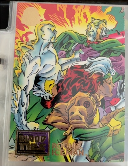 1994 Fleer Marvel Universe #28 Rogue & Iceman — front