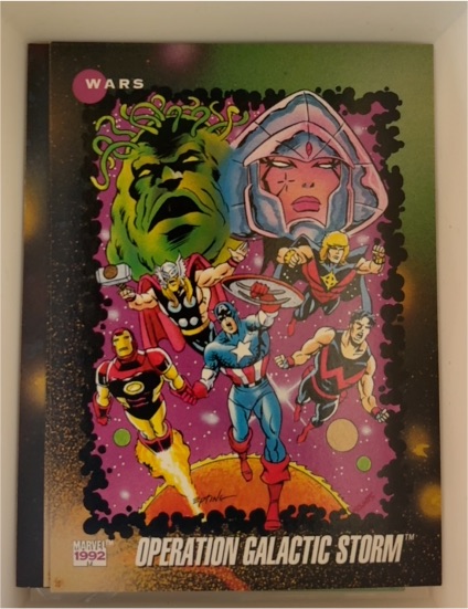 1992 Impel Marvel Universe III #186 Operation Galactic Storm — front