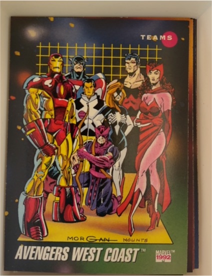 1992 Impel Marvel Universe Series 3 #176 Avengers West Coast — front