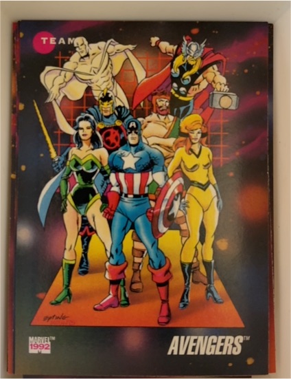 1992 Impel Marvel Universe Series 3 #171 Avengers Teams Trading Card — front