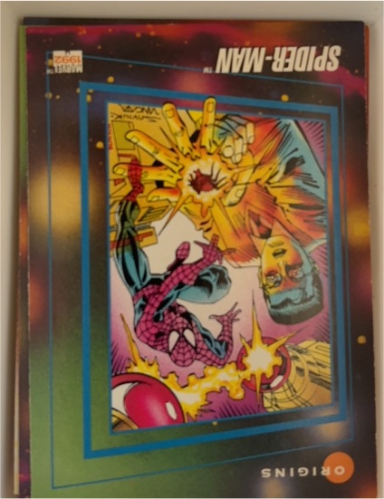 1992 Impel Marvel Universe #162 Spider-Man — front