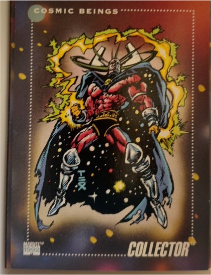 1992 Impel Marvel Universe Series 3 #150 Collector Cosmic Beings — front