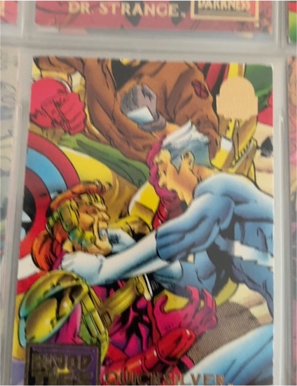 1994 Fleer Marvel Universe Series 5 #35 Quicksilver & Fabian Cortez — front