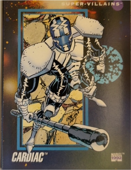 1992 Impel Marvel Universe #132 Cardiac — front
