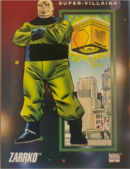 1992 Impel Marvel Universe Series 3 #127 Zarrko — front