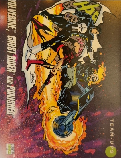 1992 Impel Marvel Universe Series 3 #88 Wolverine Ghost Rider and Punisher — front
