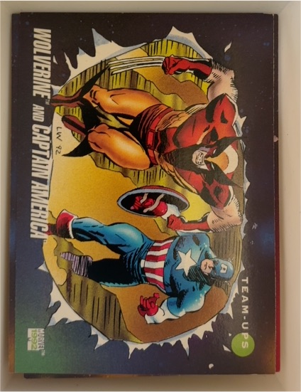 1992 Impel Marvel Universe Series 3 #75 Wolverine and Captain America — front