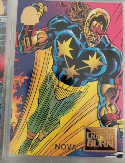1994 Marvel Universe #74 Nova Crash & Burn — front