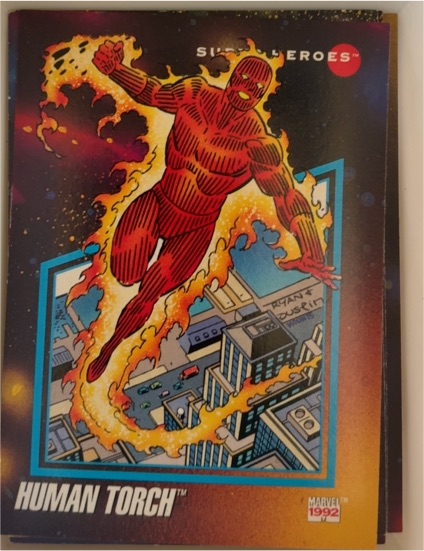 1992 Impel Marvel Universe Series 3 #58 Human Torch — front
