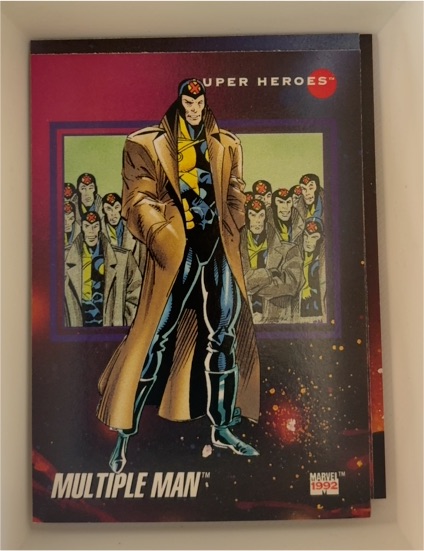 1992 Impel Marvel Universe #43 Multiple Man — front