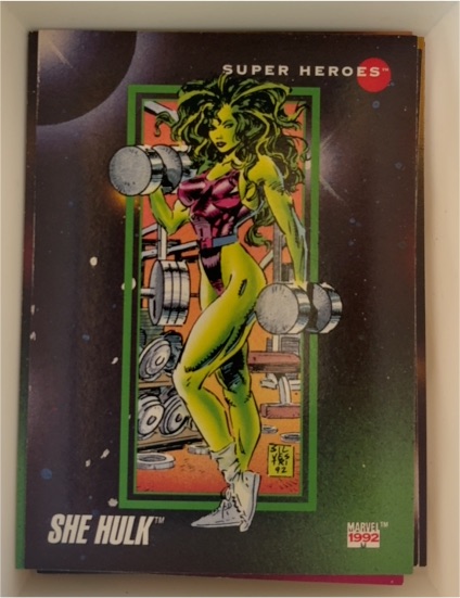 1992 Impel Marvel Universe #16 She-Hulk — front