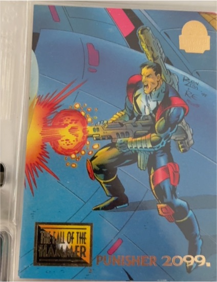 1994 Fleer Marvel Universe #87 Punisher 2099 The Fall of the Hammer — front