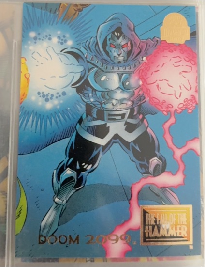 1994 SkyBox Marvel Universe #89 Doom 2099 The Fall of the Hammer — front