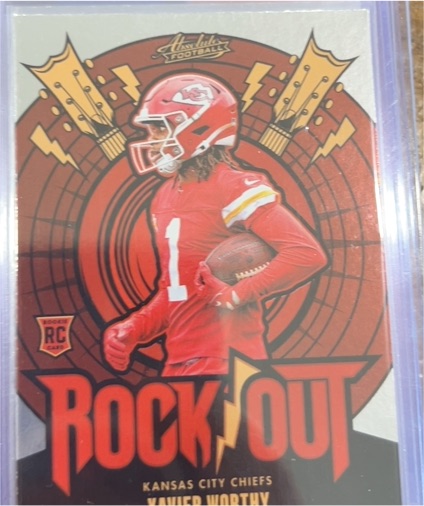 2024 Panini Absolute Rock Out #RO-XWY Xavier Worthy — front