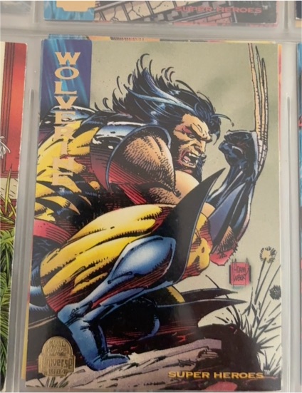 1994 Fleer Marvel Universe Series V Super Heroes Wolverine #124 — front