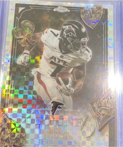 2025 Topps Chrome #F15-14 Bijan Robinson — front