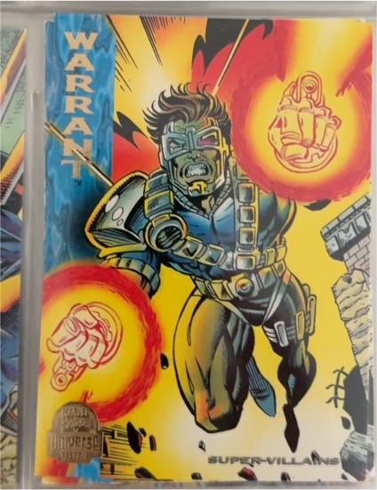 1994 Fleer Marvel Universe #133 Warrant — front