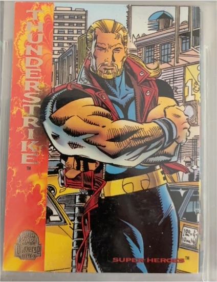 1994 Fleer Marvel Universe #151 Thunderstrike — front
