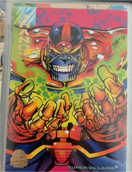 1994 Fleer Marvel Universe #157 Thanos — front